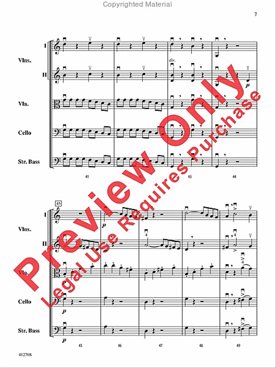 Symphony No. 1 String Orchestra scores gallery preview page 7