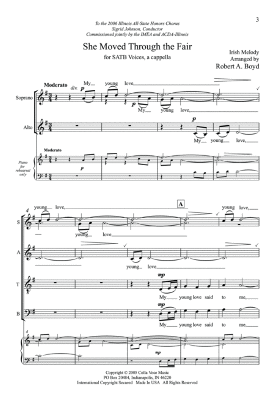 She Moved Through The Fair 4-Part scores gallery preview page 3