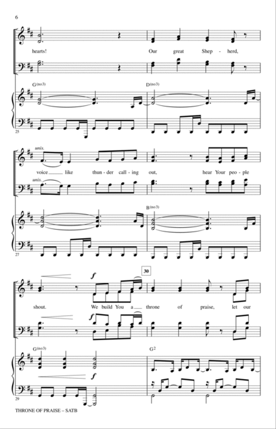 Throne Of Praise Throne Of Praise 4-Part scores gallery preview page 5