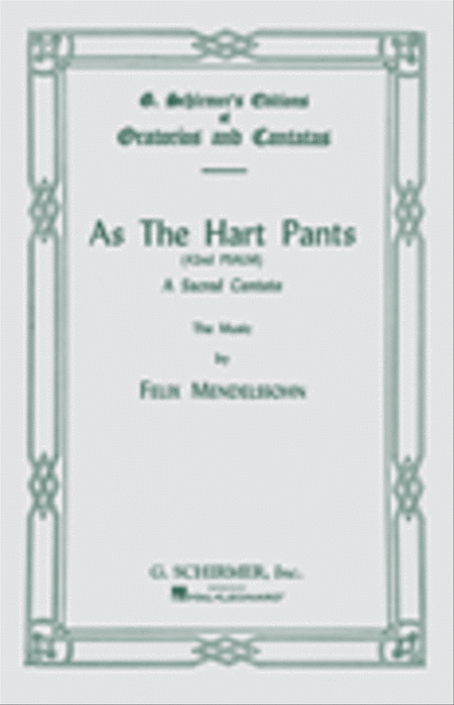 As the Hart Pants (Psalm 42) 4-Part scores gallery preview page 1