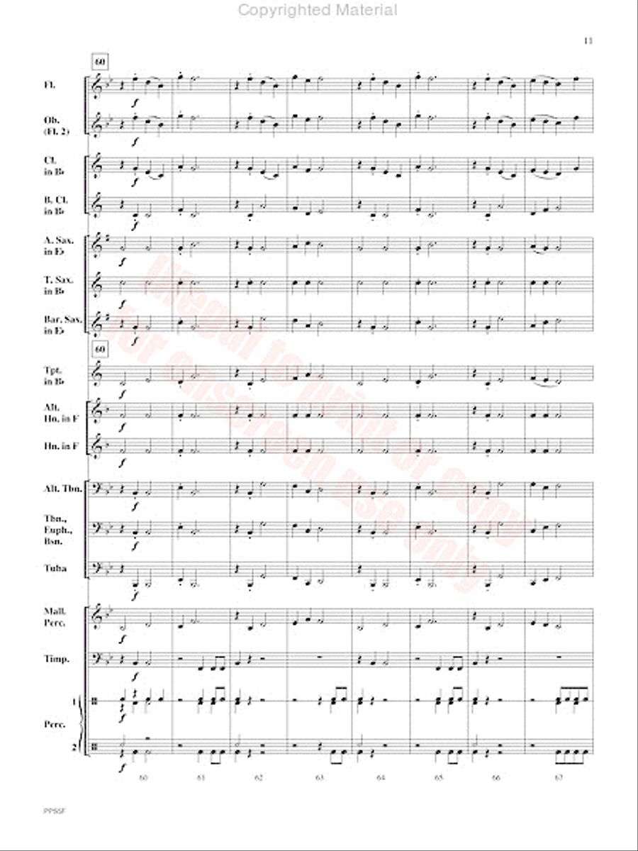 Chronicles Concert Band scores gallery preview page 12