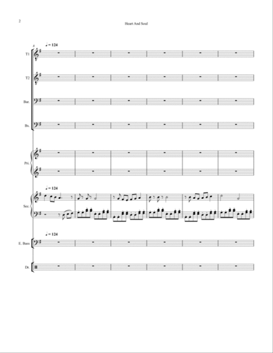 Heart And Soul Small Ensemble scores gallery preview page 2