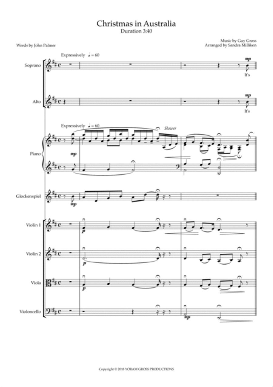 Christmas In Australia Christmas In Australia Choir scores gallery preview page 2