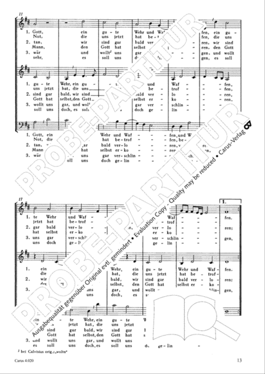 Calvisius: Tricinia. Psalmen und Motetten zu drei Stimmen Choir scores gallery preview page 14