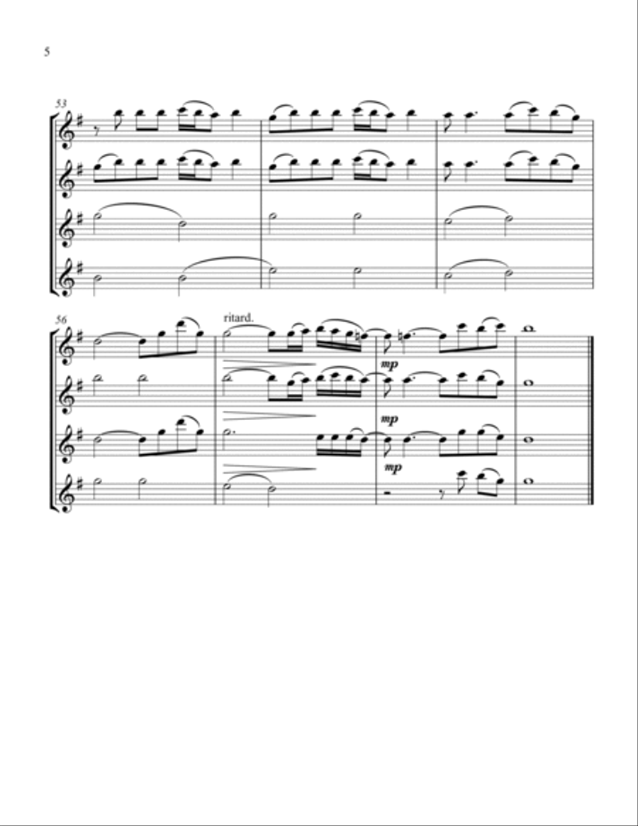 I'll Stand By You I'll Stand By You Flute Quartet scores gallery preview page 6