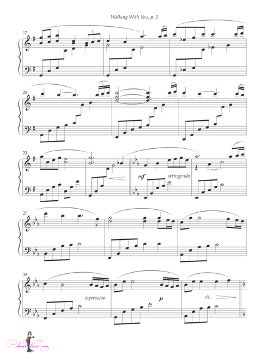 Walking With You Walking With You Piano Solo scores gallery preview page 3