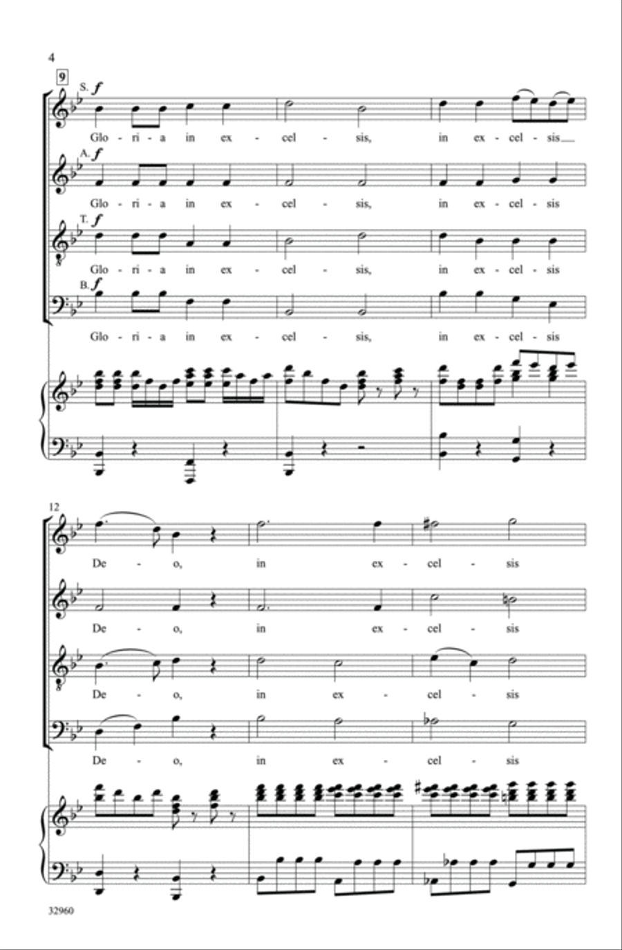Gloria 4-Part scores gallery preview page 3