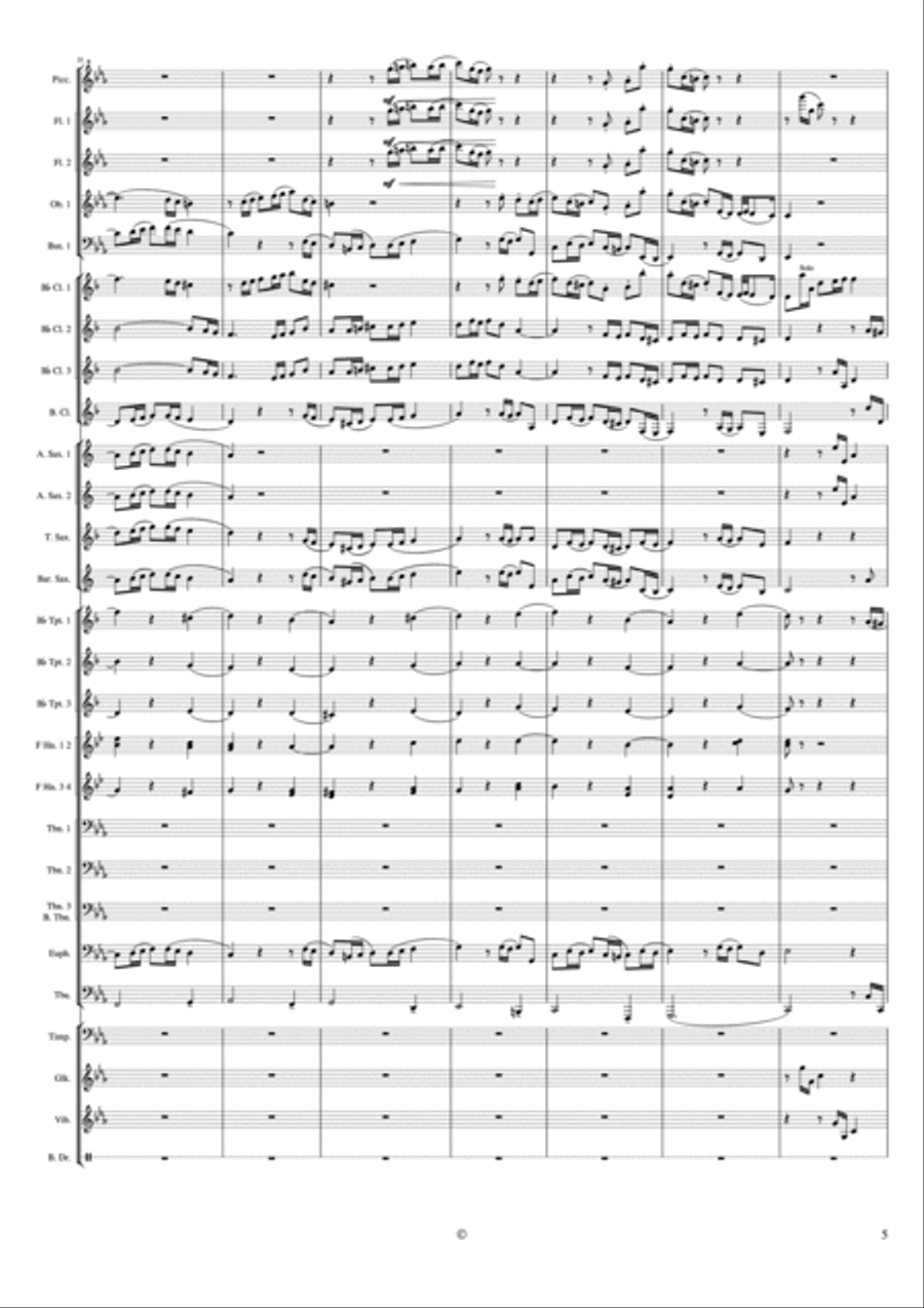 PASSACAGLIA PASSACAGLIA Concert Band scores gallery preview page 5