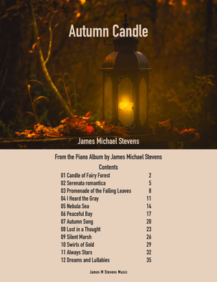 Book cover for Autumn Candle Piano Book