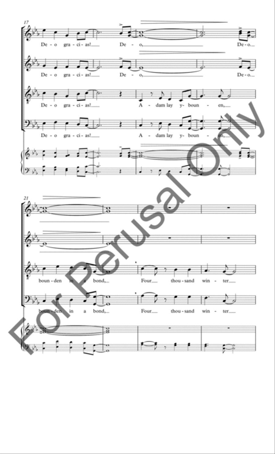 Adam Lay Ybounden Adam Lay Ybounden 4-Part scores gallery preview page 4
