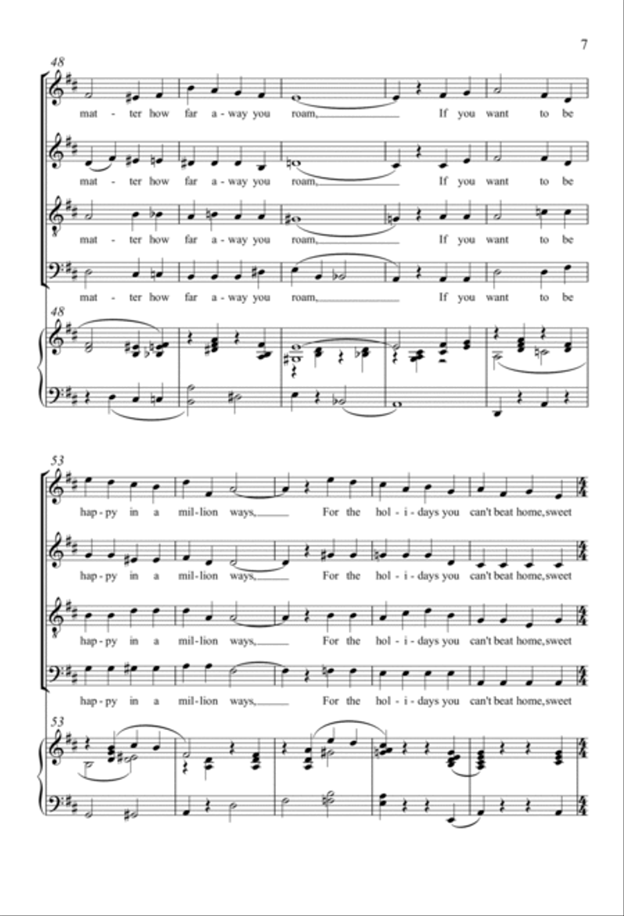 Home For The Holidays 4-Part scores gallery preview page 6
