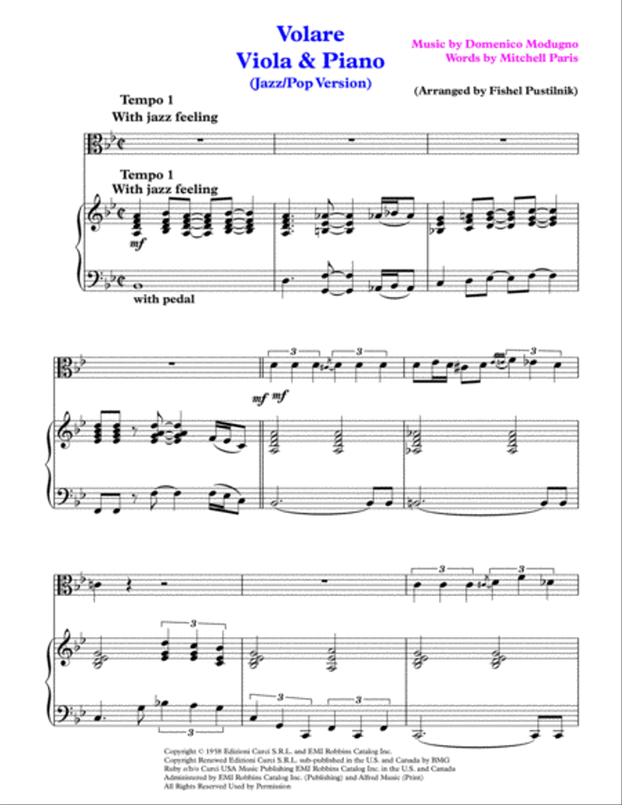 Volare Viola scores gallery preview page 2