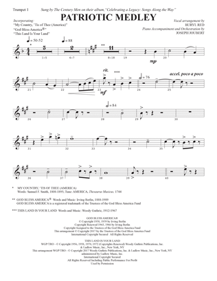 Patriotic Medley - Bb Trumpet 1