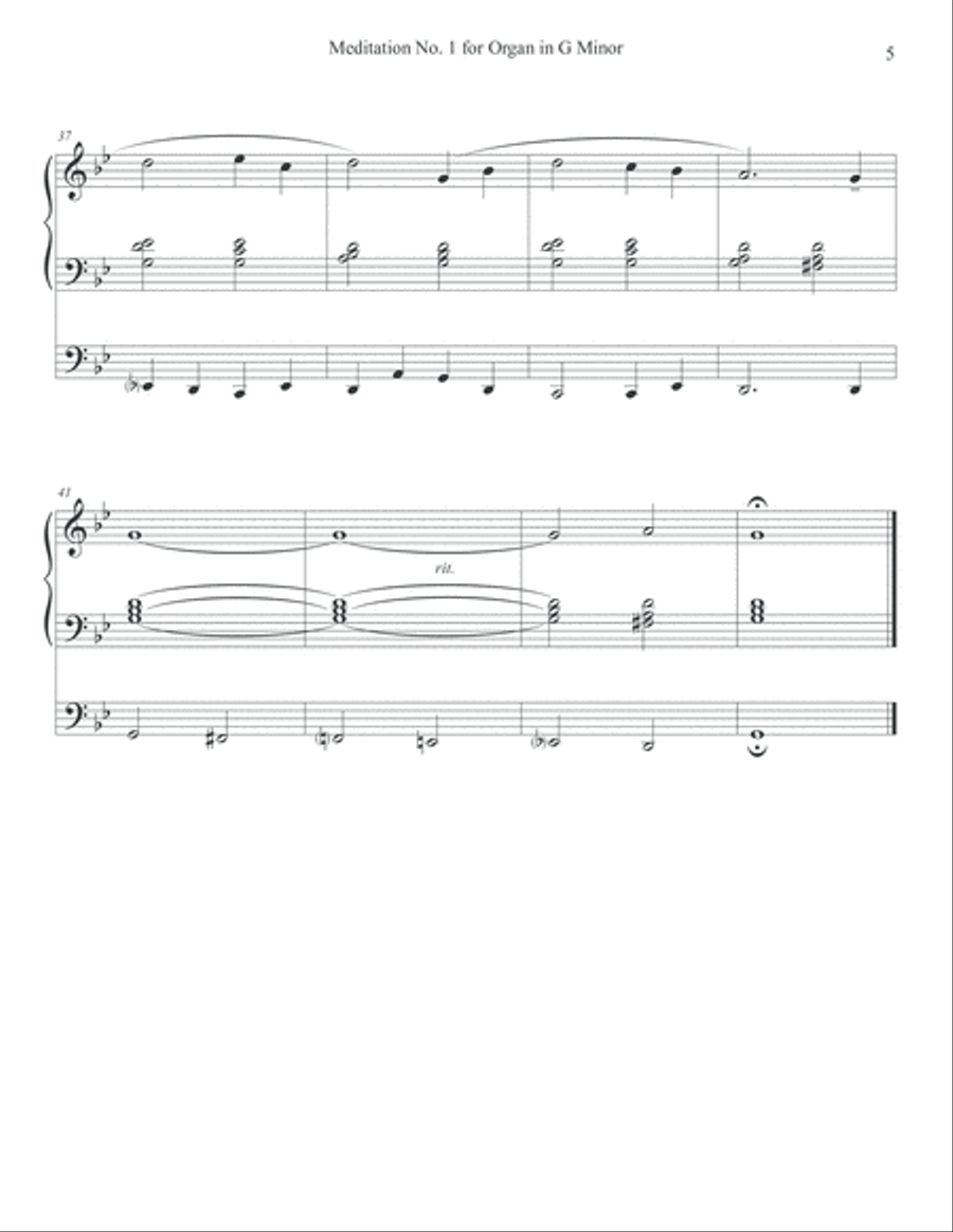 Meditations for Organ, Nos. 1-4 Organ Solo scores gallery preview page 5
