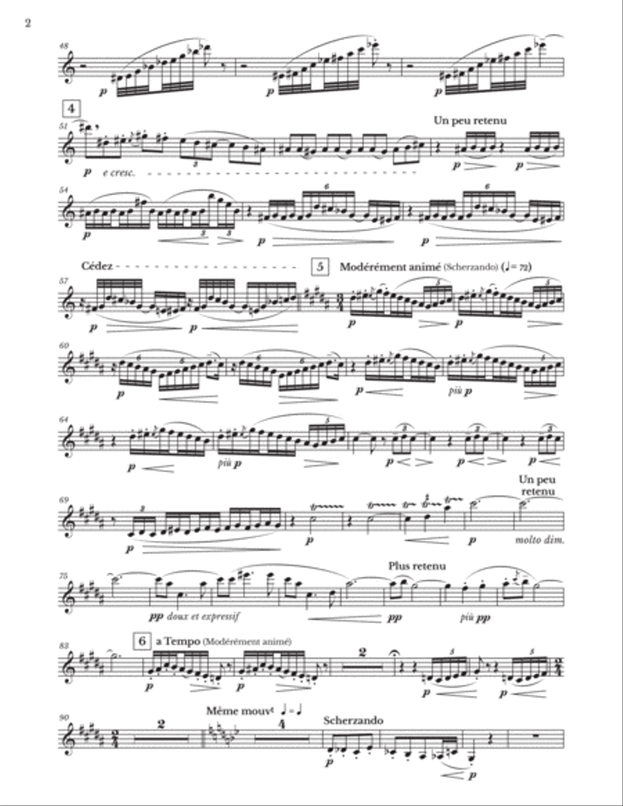 Debussy - Première rhapsodie (clarinet part) Clarinet Solo scores gallery preview page 2