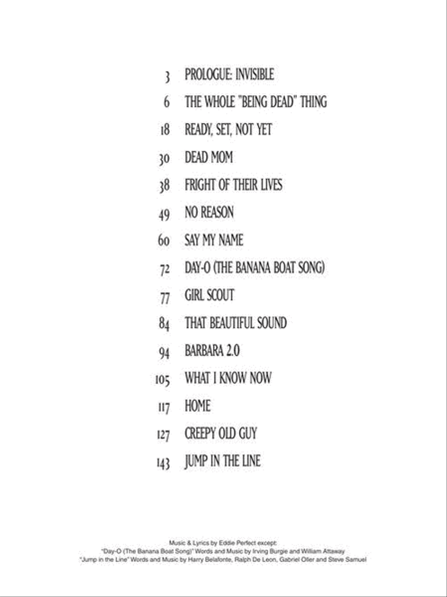Beetlejuice Piano, Vocal scores gallery preview page 4