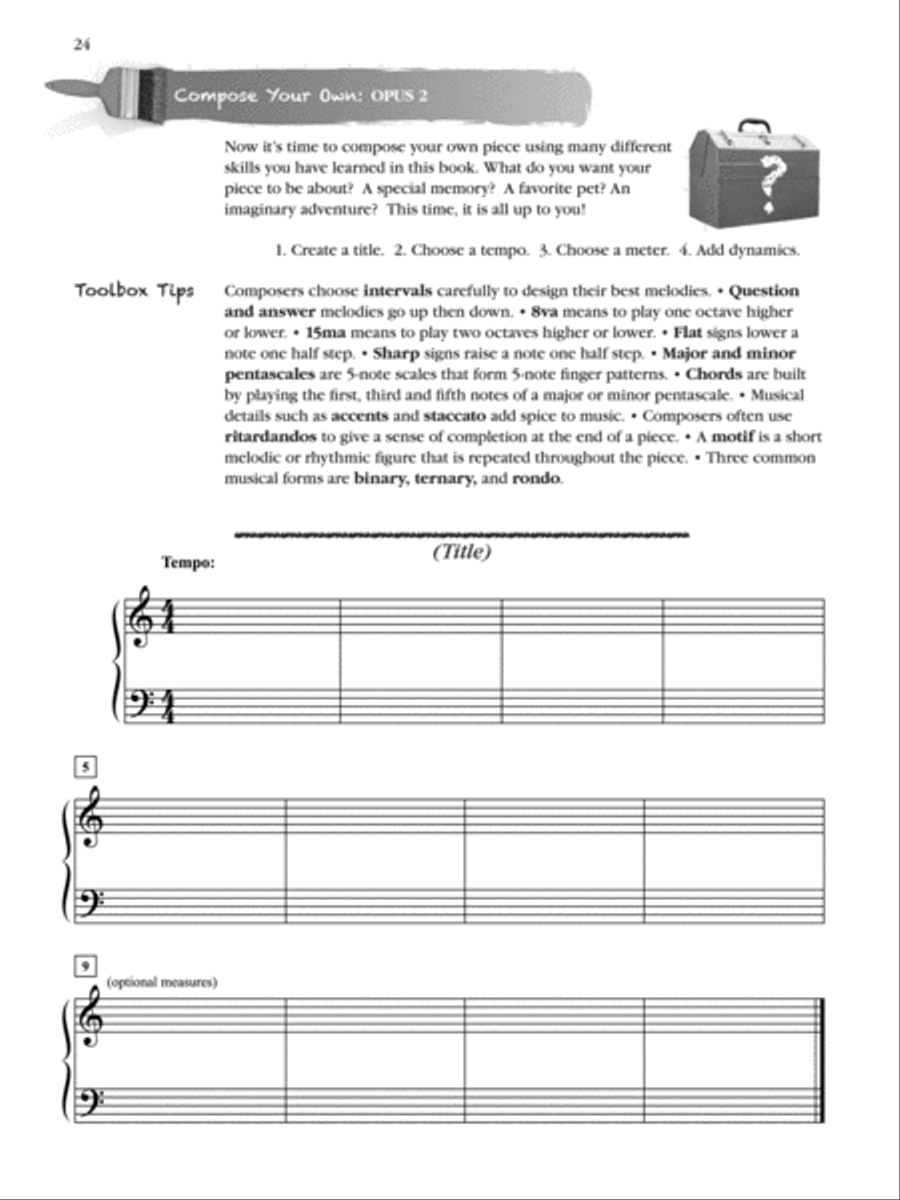 Creative Composition Toolbox, Book 2 Piano Method scores gallery preview page 6