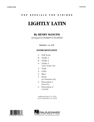 Book cover for Lightly Latin - Conductor Score (Full Score)
