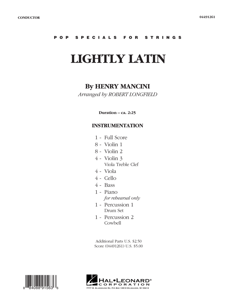 Lightly Latin - Conductor Score (Full Score)