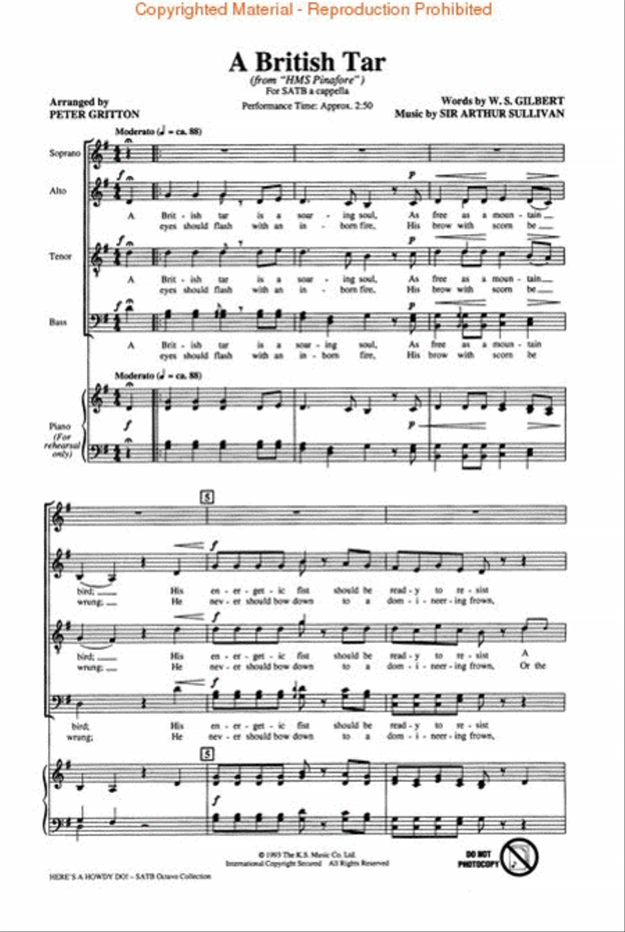 Here's a Howdy Do! (Collection) 4-Part scores gallery preview page 2