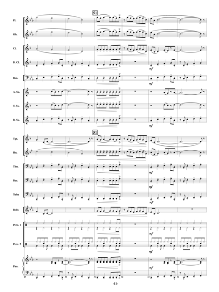 Chillaxin' Concert Band scores gallery preview page 10