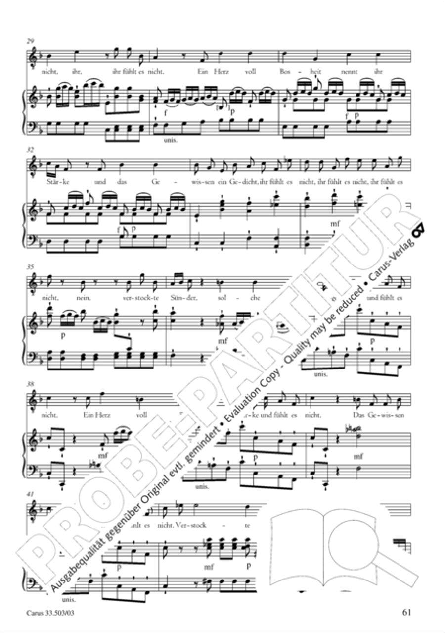Passion according to St. Matthew (Passions-Musik nach dem Evangelisten Matthaus) SSATB scores gallery preview page 62