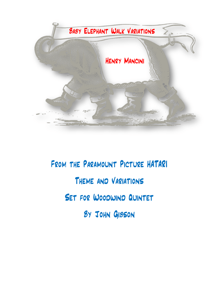 Baby Elephant Walk from the Paramount Picture HATARI! Woodwind Quintet scores gallery preview page 1