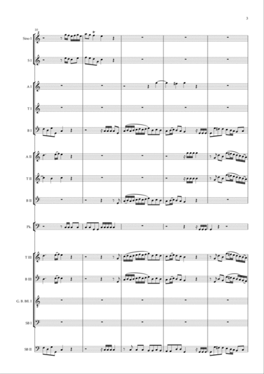 Rule, Britannia Soprano Recorder scores gallery preview page 3