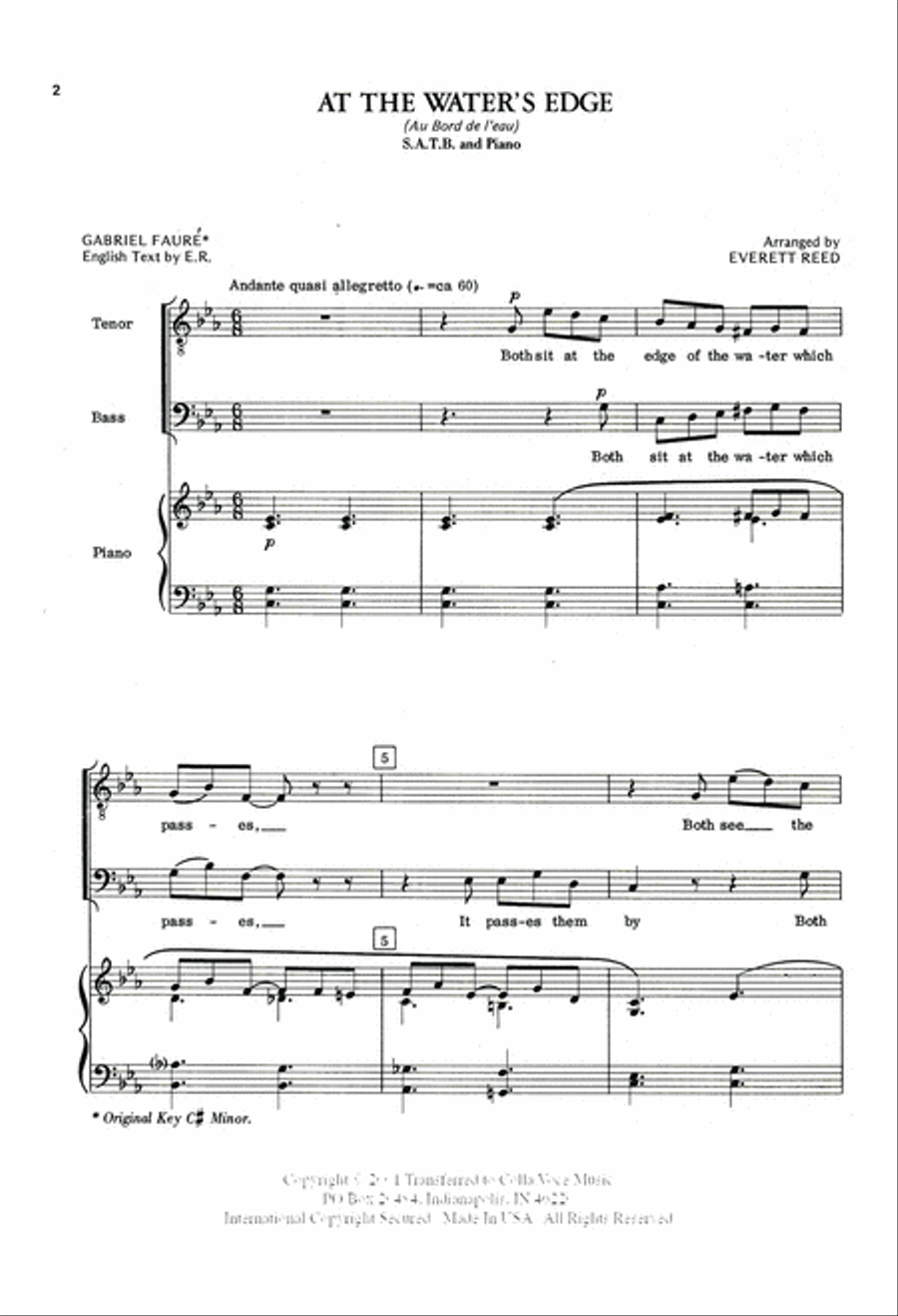 At The Water's Edge 4-Part scores gallery preview page 2