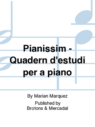 Pianissim - Quadern d'estudi per a piano