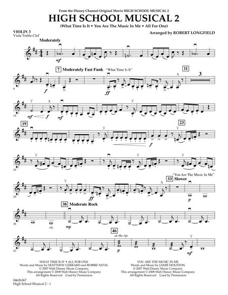 High School Musical 2 - Violin 3 (Viola Treble Clef)