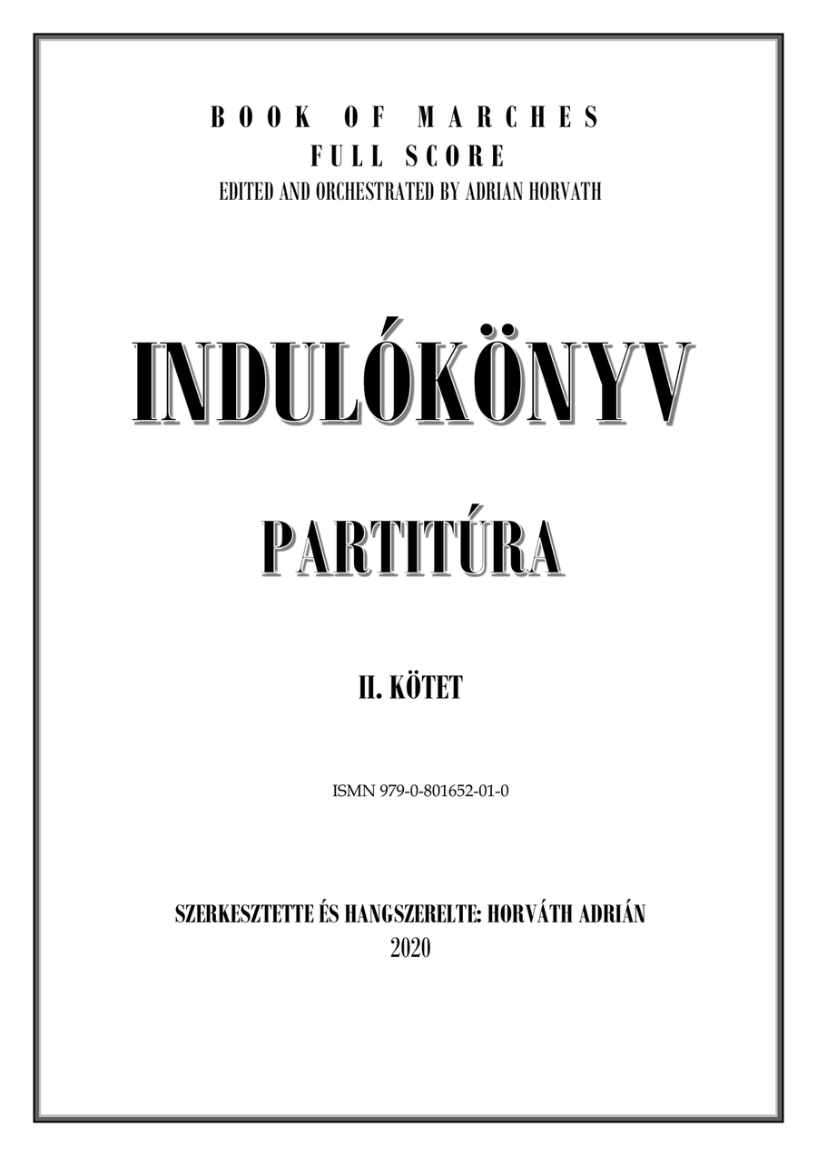 Indulókönyv 2020 - Partitúra II. kötet - Score Only Concert Band scores gallery preview page 3