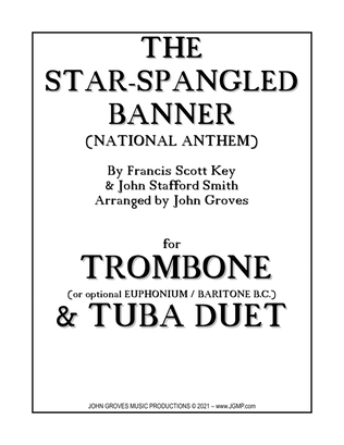 Book cover for The Star-Spangled Banner (National Anthem) - Trombone & Tuba Duet