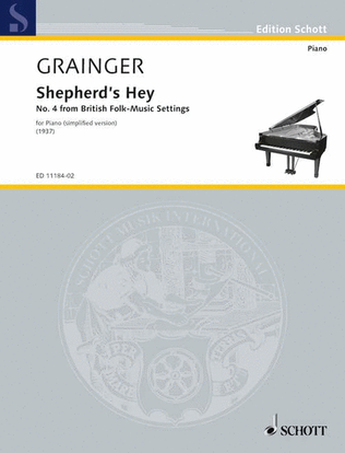Book cover for Grainger Shepherds Hey Easy Piano Solo