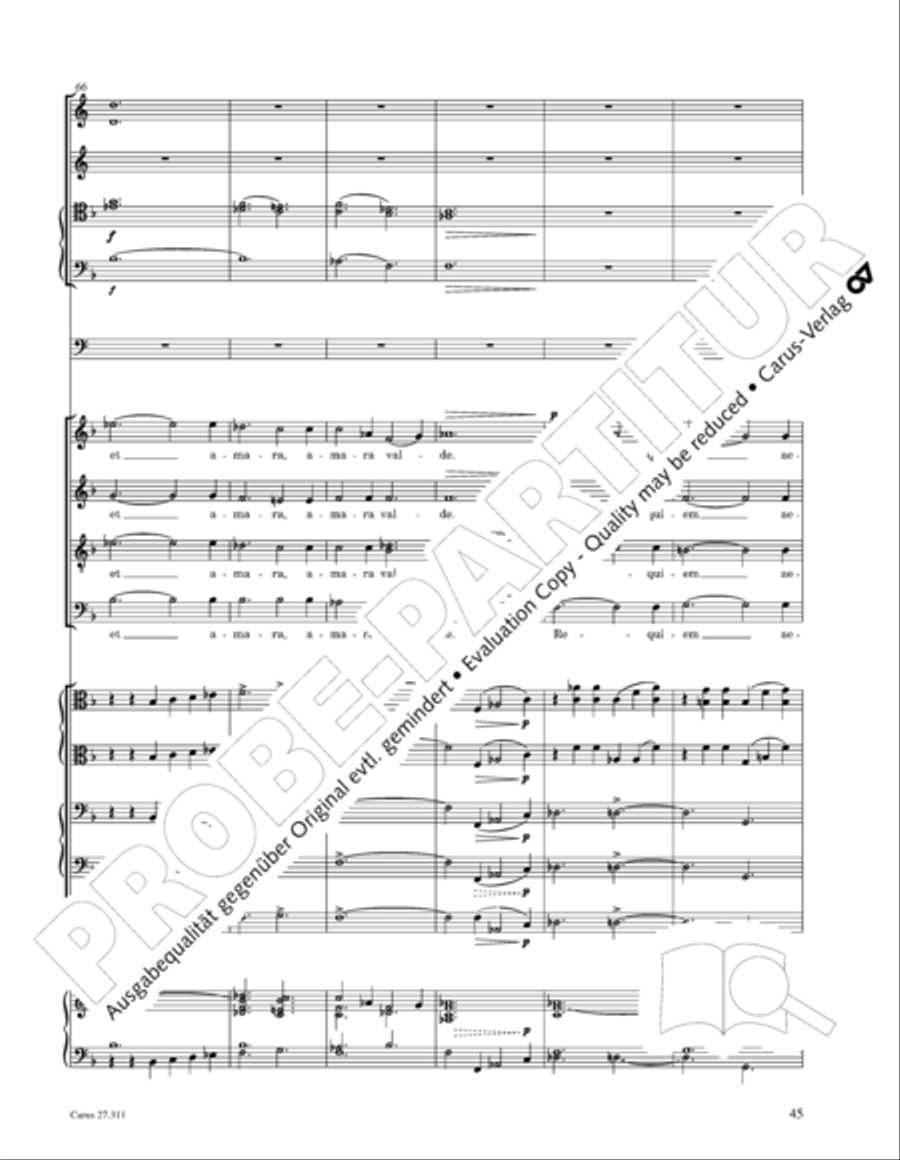 Requiem - church version (Requiem. Fassung mit kleinem Orchester) 4-Part scores gallery preview page 61