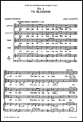 Clements, J Five Settings Of Herrick Satb Vocal Score