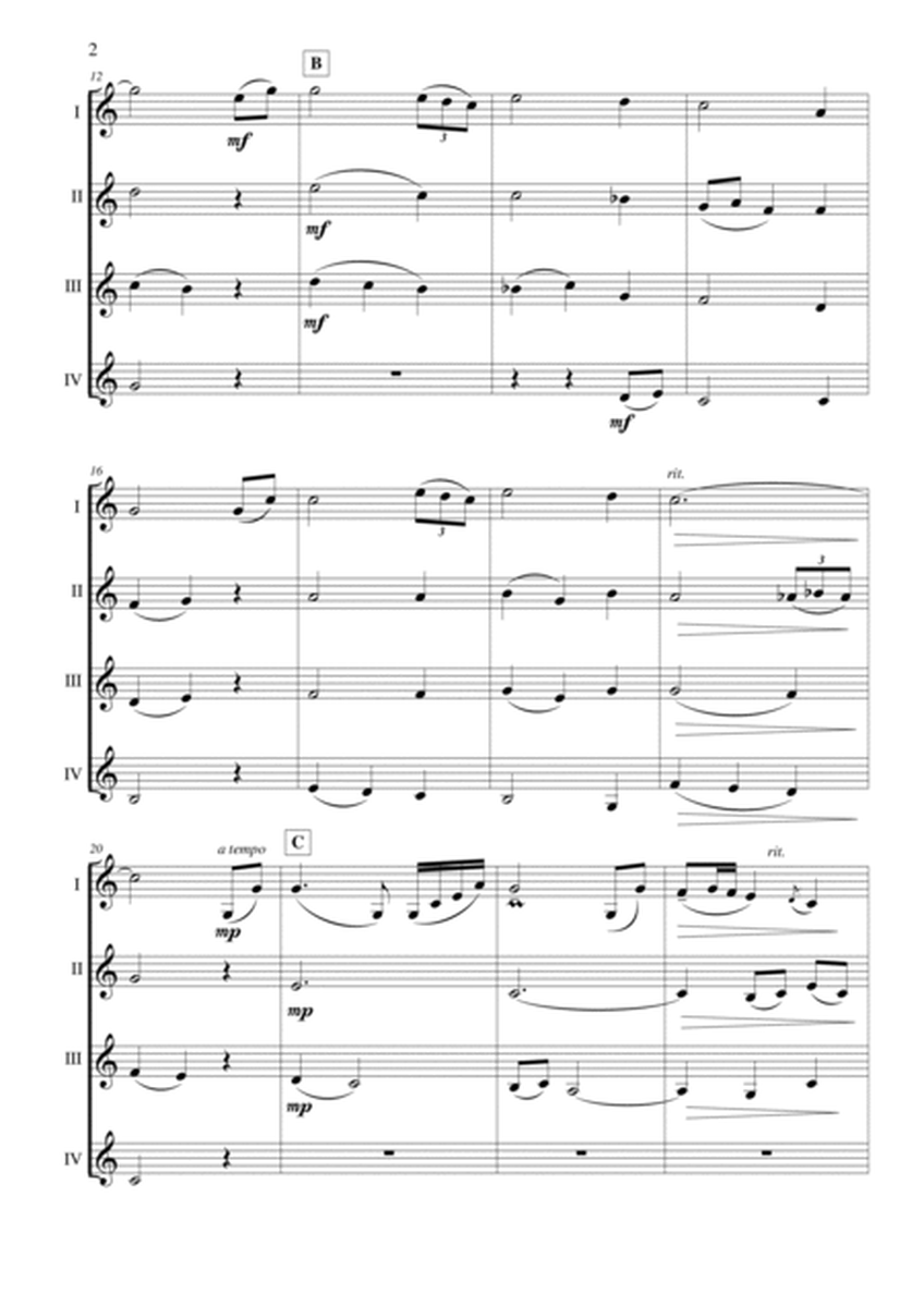 Amazing Grace (Clarinet Quartet) image number null