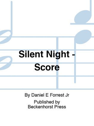 Book cover for Silent Night - Score
