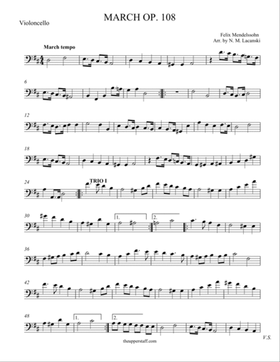 March Op. 108 String Orchestra scores gallery preview page 4