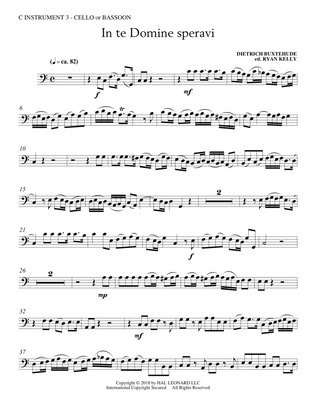 In Te Domine Speravi (ed. Ryan Kelly) - C Instrument III