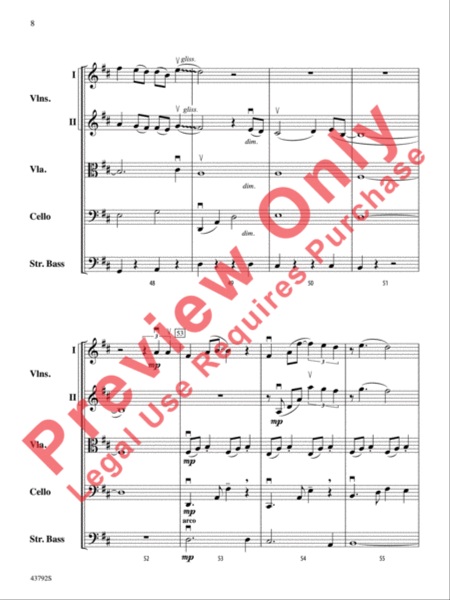 I Don't Want to Miss a Thing String Orchestra scores gallery preview page 9