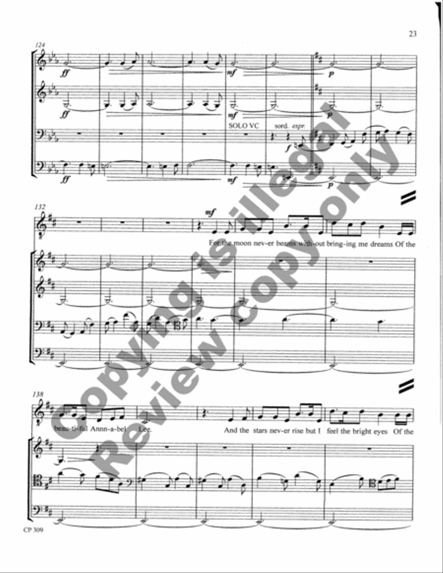 Songs of Laughter, Love, & Tears (Full Score & Parts) String Orchestra scores gallery preview page 24