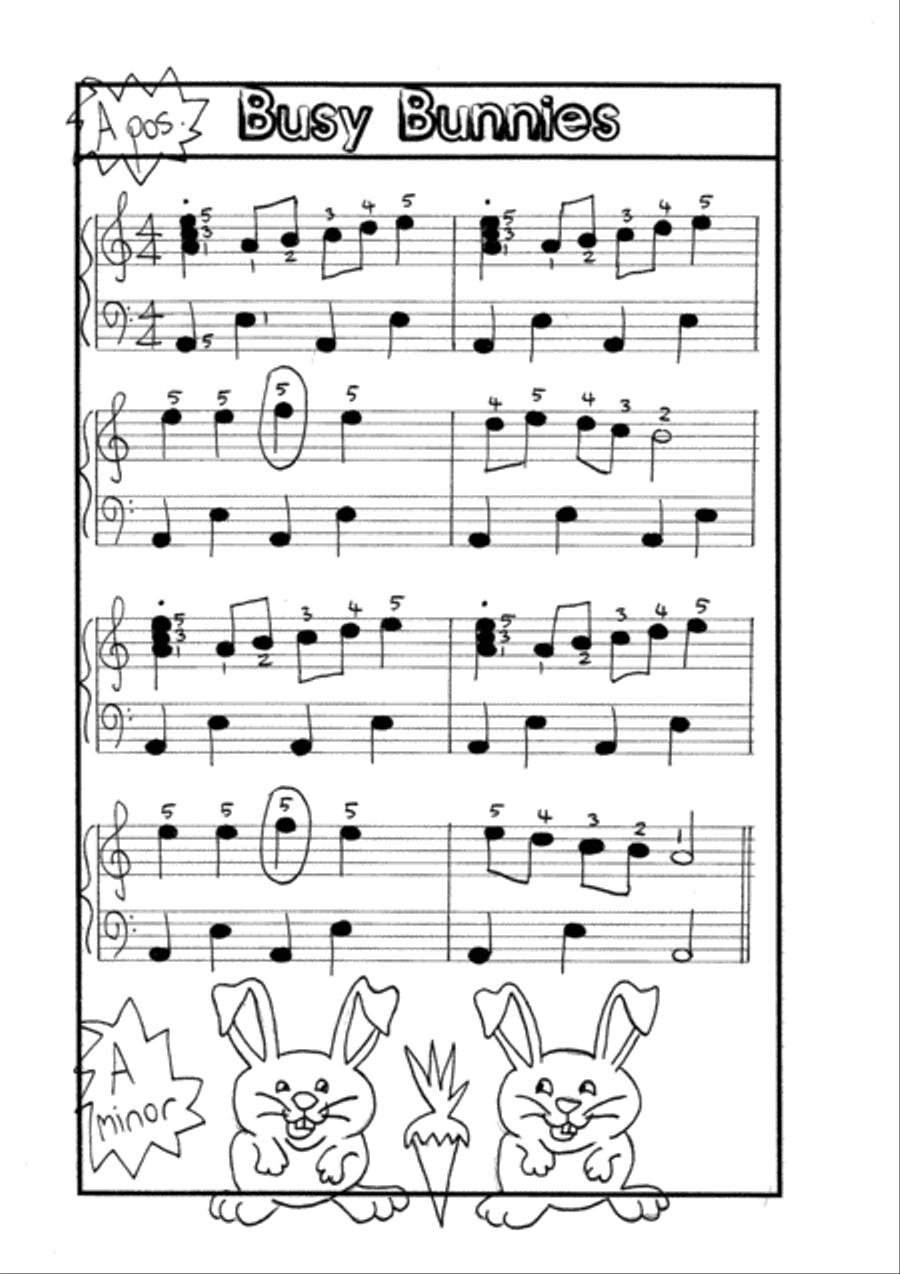 Busy Bunnies Piano Method scores gallery preview page 1