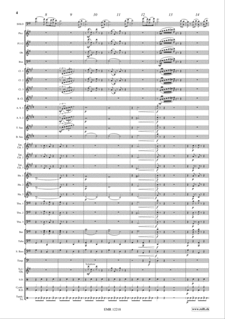 Concerto Piccolo Concerto Piccolo Concert Band scores gallery preview page 5