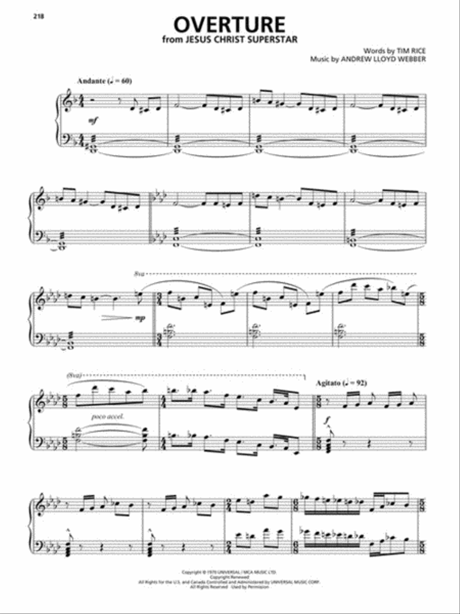 Andrew Lloyd Webber – Unmasked: The Platinum Collection, Deluxe Edition Piano, Vocal, Guitar scores gallery preview page 6