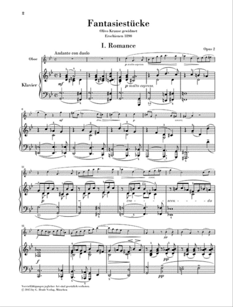 Fantasy Pieces Op. 2 Piano Accompaniment scores gallery preview page 2