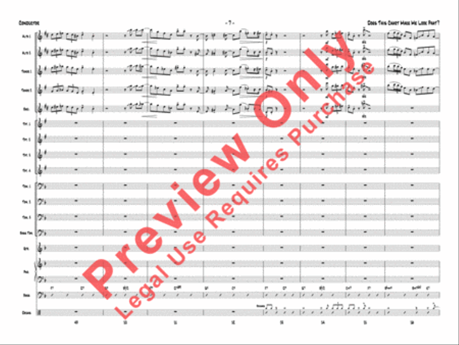 Does This Chart Make Me Look Phat? Jazz Ensemble scores gallery preview page 10