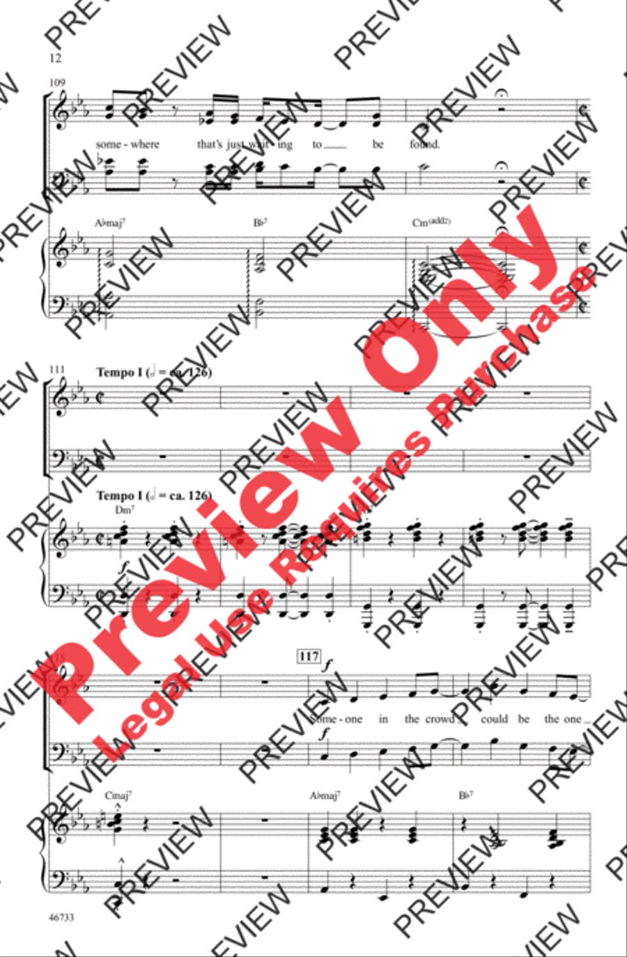 Someone in the Crowd 4-Part scores gallery preview page 12