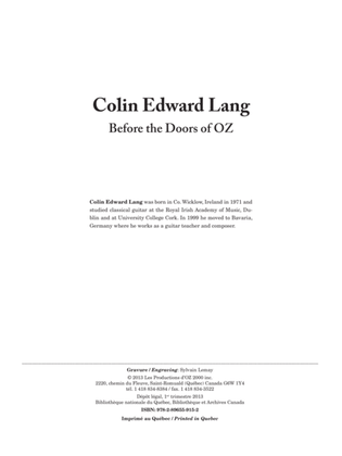 Book cover for Before the Doors of OZ
