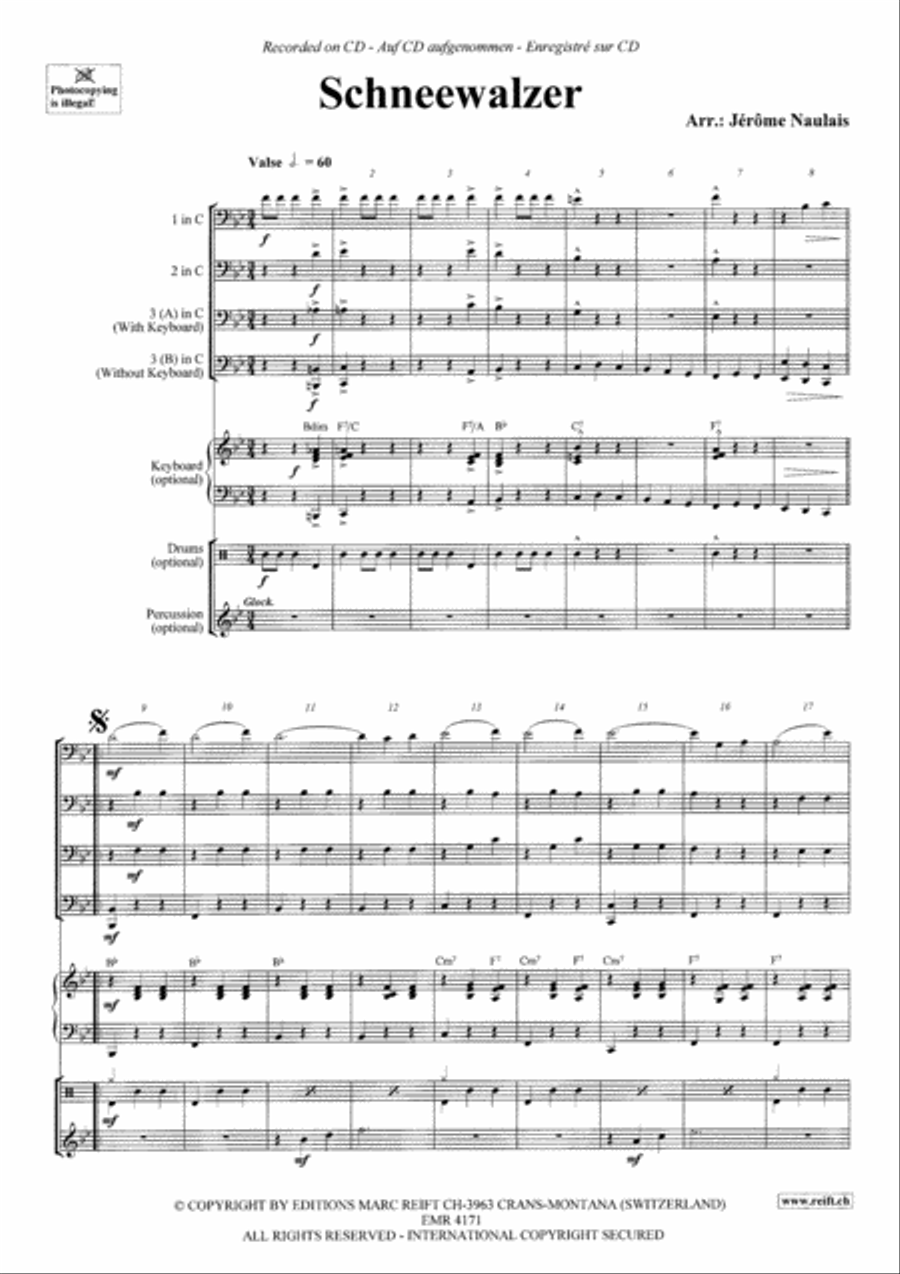 Schneewalzer Schneewalzer Trombone Trio scores gallery preview page 3